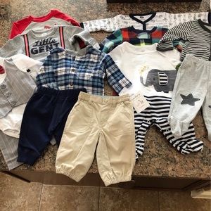 All NWT baby  boy lot sz 0-3 mth